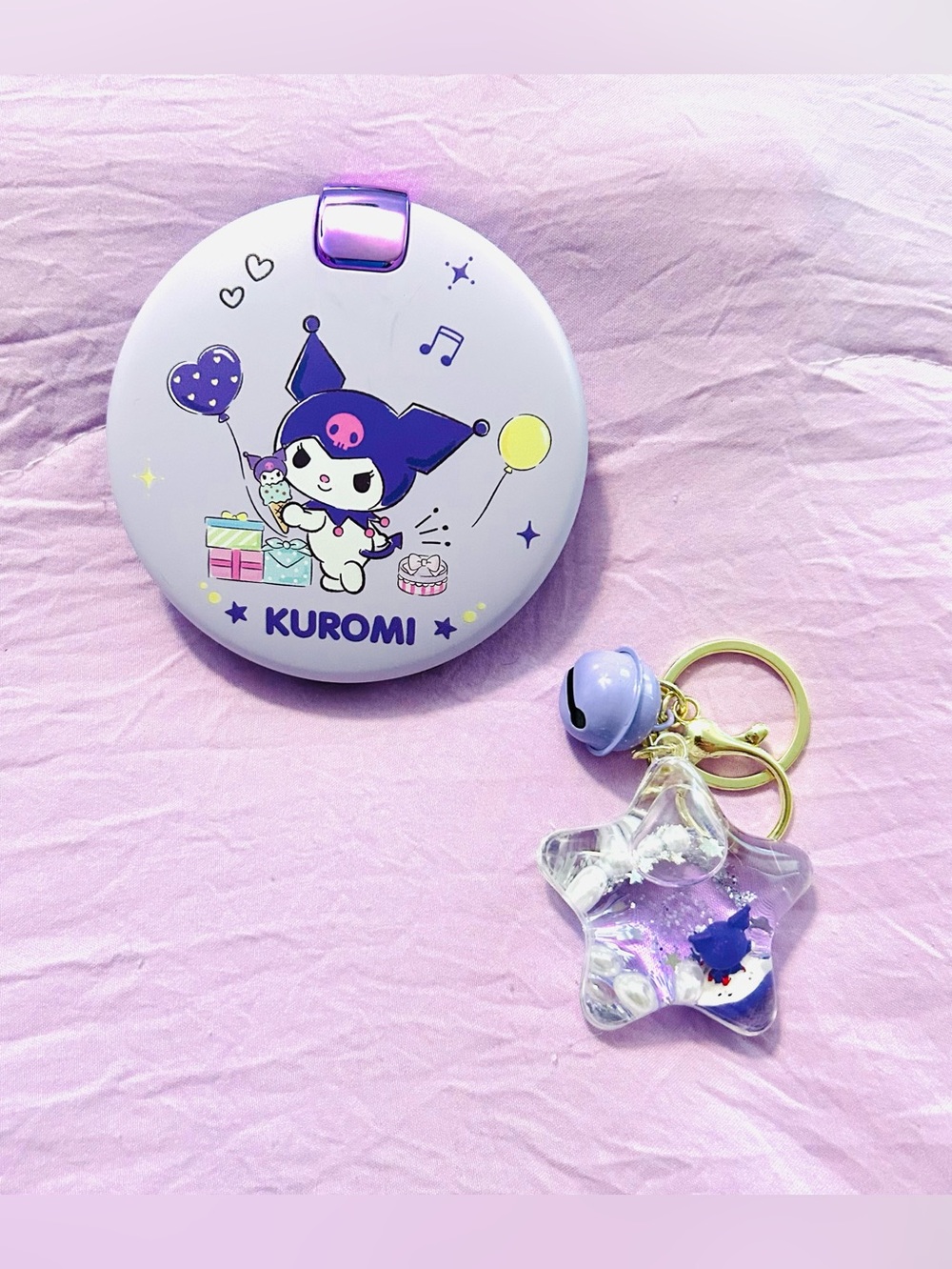 Kuromi Mirror Compact and Powerbank